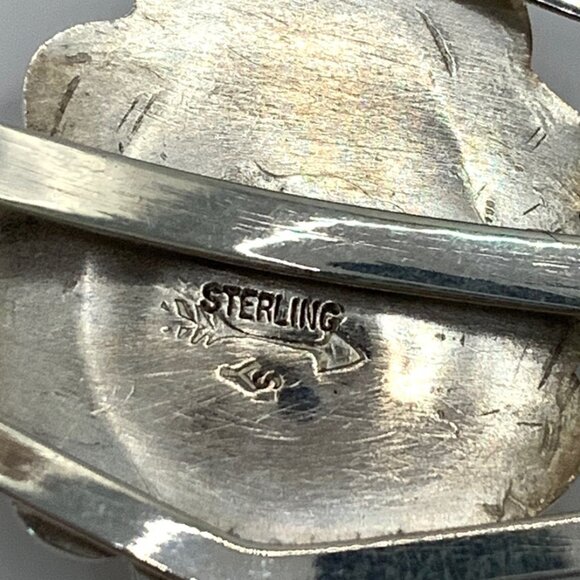 Kingsman Turquoise Navajo Sterling Silver 925 Cuff Bracelet Signed SY J810 - Picture 6 of 6